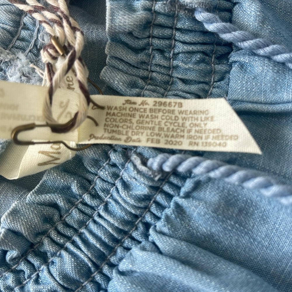 NWT Matilda Jane Over & Over Cropped Chambray Drawstring Wide Leg Pants Size S - Picture 10 of 10